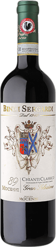 61,95 € Spedizione Gratuita | Vino rosso Bindi Sergardi Gran Selezione Mocenni 89 D.O.C.G. Chianti Classico Toscana Italia Sangiovese Bottiglia 75 cl