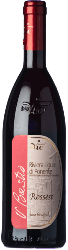 12,95 € Free Shipping | Red wine BioVio U Bastiò D.O.C. Riviera Ligure di Ponente Liguria Italy Rossese Bottle 75 cl