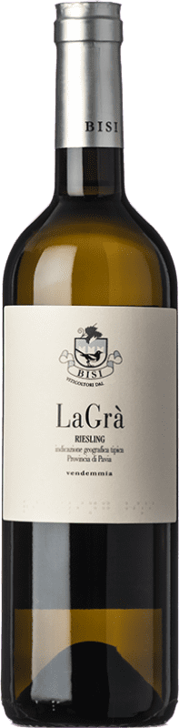 12,95 € Envio grátis | Vinho branco Bisi La Grà I.G.T. Provincia di Pavia Lombardia Itália Riesling Garrafa 75 cl