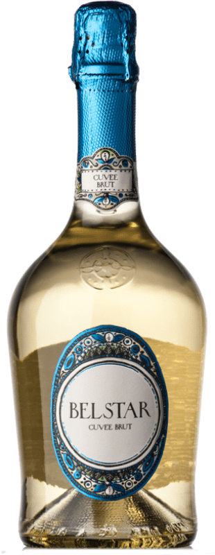 12,95 € 送料無料 | 白のスパークリングワイン Bisol Bel Star Brut — ブリュット Cuvée I.G.T. Veneto ベネト イタリア Glera — グレラ ボトル 75 cl