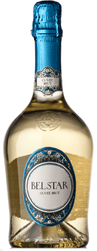 15,95 € 送料無料 | 白スパークリングワイン Bisol Bel Star Cuvée Brut I.G.T. Veneto ベネト イタリア Glera ボトル 75 cl