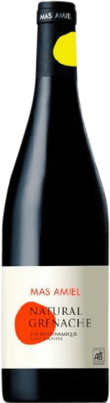 23,95 € Envio grátis | Vinho tinto Mas Amiel Natural Grenache I.G.P. Vin de Pays Côtes Catalanes Languedoque-Rossilhão França Grenache Tintorera Garrafa 75 cl