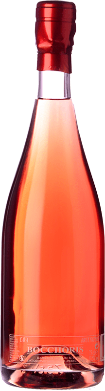 10,95 € Spedizione Gratuita | Spumante rosato Bocchoris Rosat Brut Nature D.O. Cava Spagna Grenache, Monastrell Bottiglia 75 cl