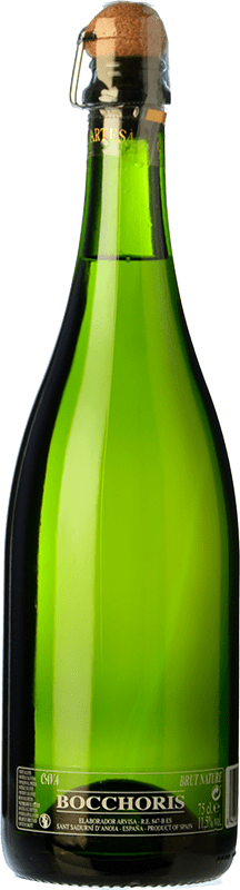 8,95 € 送料無料 | 白スパークリングワイン Bocchoris ブルットの自然 D.O. Cava スペイン Macabeo, Xarel·lo, Parellada ボトル 75 cl