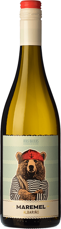 10,95 € Бесплатная доставка | Белое вино Altos de Torona Maremel старения D.O. Rías Baixas Галисия Испания Albariño бутылка 75 cl