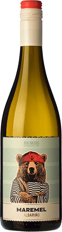 9,95 € Envío gratis | Vino Blanco Altos de Torona Maremel Crianza D.O. Rías Baixas Galicia España Albariño 75 cl