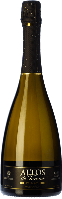 28,95 € Envío gratis | Espumoso Blanco Altos de Torona Brut Nature D.O. Rías Baixas Galicia España Albariño 75 cl