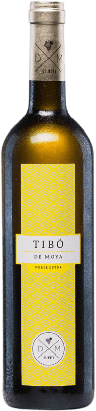 7,95 € 免费送货 | 白酒 Bodega de Moya Tibó Blanco 岁 D.O. Utiel-Requena 巴伦西亚社区 西班牙 Muscatel Small Grain, Merseguera 瓶子 75 cl
