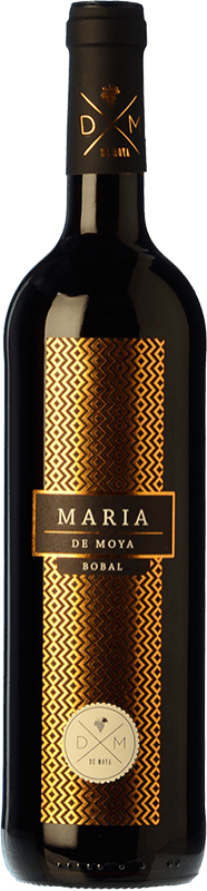 8,95 € Free Shipping | Red Wine Bodega de Moya María Crianza — Aged D.O. Utiel-Requena Valencian Community Spain Merlot, Bobal Bottle 75 cl