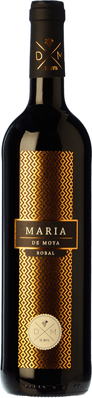 15,95 € Kostenloser Versand | Rotwein Bodega de Moya María Alterung D.O. Utiel-Requena Valencianische Gemeinschaft Spanien Merlot, Bobal Flasche 75 cl
