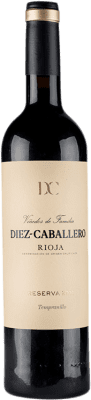 12,95 € 免费送货 | 红酒 Diez-Caballero 预订 D.O.Ca. Rioja 拉里奥哈 西班牙 Tempranillo 瓶子 75 cl