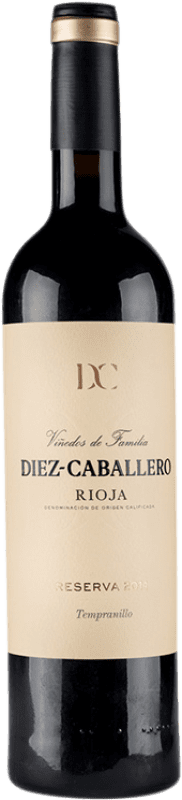 17,95 € Kostenloser Versand | Rotwein Diez-Caballero Reserve D.O.Ca. Rioja La Rioja Spanien Tempranillo Flasche 75 cl