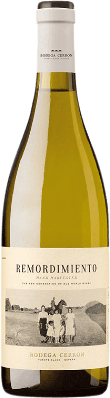 9,95 € Envío gratis | Vino blanco Cerrón Remordimiento blanco D.O. Jumilla Región de Murcia España Chardonnay Botella 75 cl