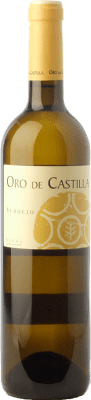 6,95 € 免费送货 | 白酒 Hnos. del Villar Oro de Castilla D.O. Rueda 卡斯蒂利亚莱昂 西班牙 Verdejo 瓶子 75 cl