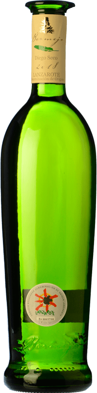 28,95 € Бесплатная доставка | Белое вино Los Bermejos Diego сухой D.O. Lanzarote Канарские острова Испания Vijariego White бутылка 75 cl