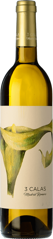 7,95 € Spedizione Gratuita | Vino Bianco Madrid Romero 3 Calas D.O. Jumilla Castilla-La Mancha Spagna Macabeo, Sauvignon Bottiglia 75 cl