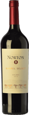 14,95 € 免费送货 | 红酒 Norton Barrel Select 岁 I.G. Mendoza 门多萨 阿根廷 Malbec 瓶子 75 cl