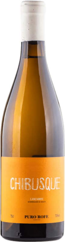 52,95 € Envío gratis | Vino blanco Puro Rofe Chibusque D.O. Lanzarote Islas Canarias España Vijariego Blanco Botella 75 cl