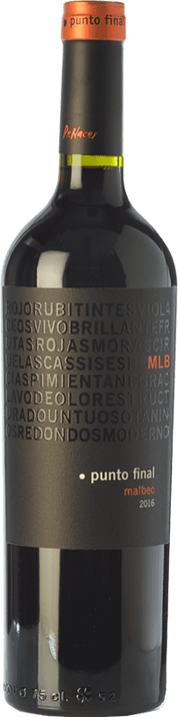 10,95 € Бесплатная доставка | Красное вино Renacer Punto Final Дуб I.G. Mendoza Мендоса Аргентина Malbec бутылка 75 cl