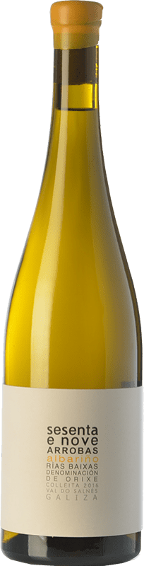 25,95 € 免费送货 | 白酒 Albamar 69 岁 D.O. Rías Baixas 加利西亚 西班牙 Albariño 瓶子 75 cl