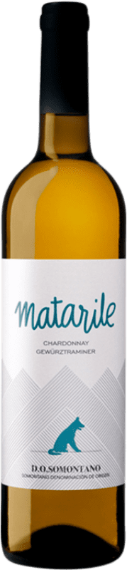 9,95 € 送料無料 | 白ワイン Carlos Valero Heredad Matarile Chardonnay Gewürztraminer D.O. Somontano アラゴン スペイン Chardonnay, Gewürztraminer ボトル 75 cl