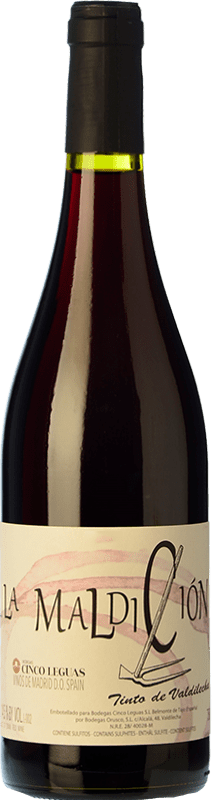 7,95 € Free Shipping | Red wine Cinco Leguas La Maldición Tinto de Valdilecha Oak D.O. Vinos de Madrid Madrid's community Spain Tempranillo, Malvar Bottle 75 cl