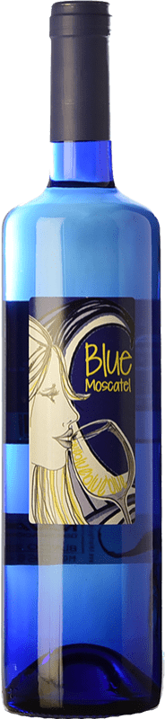 5,95 € Envío gratis | Vino blanco Corellanas Blue Semi-Seco Semi-Dulce D.O. Navarra Navarra España Moscatel Grano Menudo Botella 75 cl