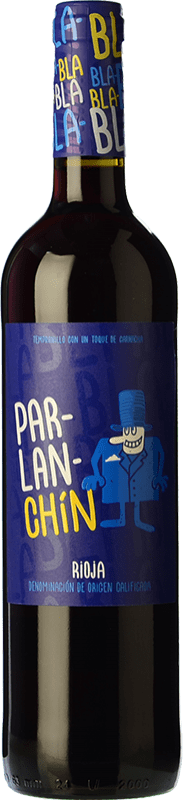 8,95 € 免费送货 | 红酒 La Mateo Parlanchín 橡木 D.O.Ca. Rioja 拉里奥哈 西班牙 Tempranillo, Grenache 瓶子 75 cl