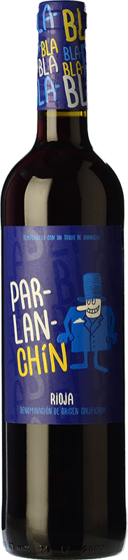 8,95 € Envío gratis | Vino tinto La Mateo Parlanchín Roble D.O.Ca. Rioja La Rioja España Tempranillo, Garnacha Botella 75 cl