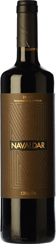 17,95 € Бесплатная доставка | Красное вино D. Mateos Navaldar старения D.O.Ca. Rioja Ла-Риоха Испания Tempranillo, Grenache, Graciano, Mazuelo бутылка 75 cl