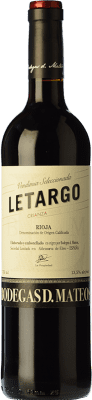 13,95 € 送料無料 | 赤ワイン D. Mateos Letargo 高齢者 D.O.Ca. Rioja ラ・リオハ スペイン Tempranillo, Grenache, Graciano ボトル 75 cl