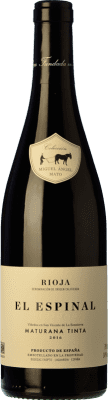41,95 € Envío gratis | Vino tinto Exopto El Espinal Crianza D.O.Ca. Rioja La Rioja España Maturana Tinta Botella 75 cl