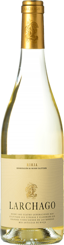 7,95 € Бесплатная доставка | Белое вино Familia Chávarri Larchago Blanco D.O.Ca. Rioja Ла-Риоха Испания Viura бутылка 75 cl