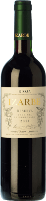 31,95 € Kostenloser Versand | Rotwein Familia Chávarri Izarbe Reserve D.O.Ca. Rioja La Rioja Spanien Tempranillo Flasche 75 cl