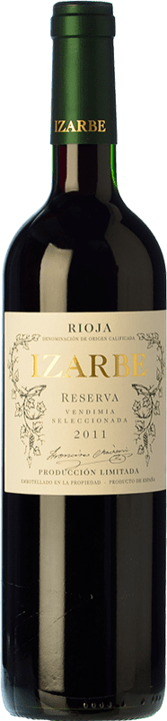 29,95 € Бесплатная доставка | Красное вино Familia Chávarri Izarbe Резерв D.O.Ca. Rioja Ла-Риоха Испания Tempranillo бутылка 75 cl