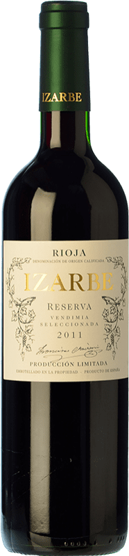 39,95 € Spedizione Gratuita | Vino Rosso Familia Chávarri Izarbe Riserva D.O.Ca. Rioja La Rioja Spagna Tempranillo 75 cl