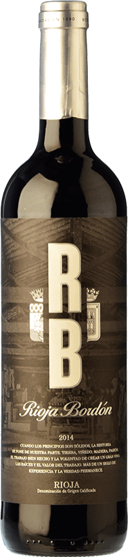 10,95 € Free Shipping | Red Wine Bodegas Franco Españolas Bordón RB Selection Crianza — Aged D.O.Ca. Rioja The Rioja Spain Tempranillo Bottle 75 cl