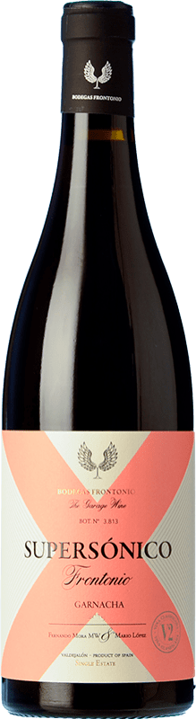 22,95 € Free Shipping | Red wine Frontonio Supersónico Oak I.G.P. Vino de la Tierra de Valdejalón Spain Grenache Bottle 75 cl