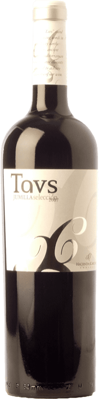 9,95 € Бесплатная доставка | Красное вино Hacienda del Carche Tavs Отбор Дуб D.O. Jumilla Кастилья-Ла-Манча Испания Syrah — Сира, Cabernet Sauvignon — Каберне Совиньон, Monastrell — Монастрель 75 cl