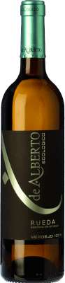 9,95 € Envío gratis | Vino Blanco Alberto Gutiérrez D.O. Rueda Castilla y León España Verdejo Eco — Ecológico 75 cl