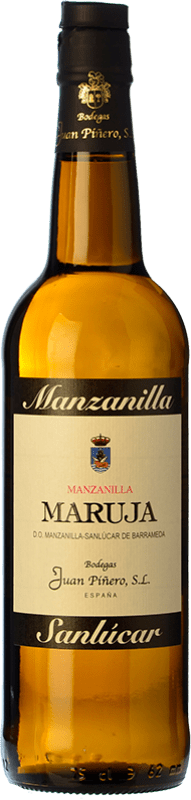 13,95 € 免费送货 | 强化酒 Juan Piñero Maruja D.O. Manzanilla-Sanlúcar de Barrameda 桑卢卡尔德巴拉梅达 西班牙 Palomino Fino 瓶子 75 cl