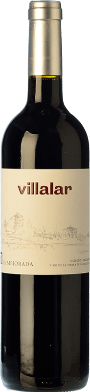 14,95 € Бесплатная доставка | Красное вино La Mejorada Villalar Crianza — Крианса I.G.P. Vino de la Tierra de Castilla y León Кастилия-Леон Испания Tempranillo — Темпранильо, Cabernet Sauvignon — Каберне Совиньон 75 cl