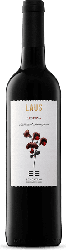 8,95 € Free Shipping | Red Wine Laus Reserve — Aged D.O. Somontano Aragon Spain Cabernet Sauvignon Bottle 75 cl