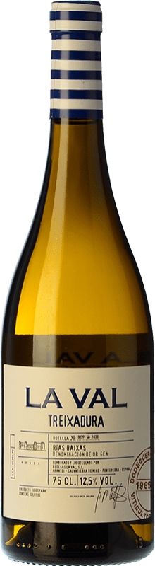 16,95 € Бесплатная доставка | Белое вино La Val D.O. Rías Baixas Галисия Испания Treixadura бутылка 75 cl