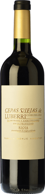 32,95 € Envio grátis | Vinho tinto Luberri Cepas Viejas Crianza D.O.Ca. Rioja La Rioja Espanha Tempranillo Garrafa 75 cl