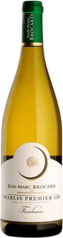 38,95 € Бесплатная доставка | Белое вино Jean-Marc Brocard Fourchaume A.O.C. Chablis Premier Cru Бургундия Франция Chardonnay бутылка 75 cl