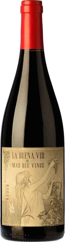 18,95 € 免费送货 | 红酒 Más Que Vinos La Buena Vid 岁 D.O.Ca. Rioja 拉里奥哈 西班牙 Tempranillo, Graciano 有机 瓶子 75 cl