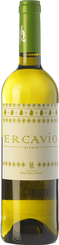 6,95 € Envio grátis | Vinho branco Más Que Vinos Ercavio Blanco I.G.P. Vino de la Tierra de Castilla Castela-Mancha Espanha Airén Garrafa 75 cl