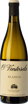 4,95 € Spedizione Gratuita | Vino bianco O'Ventosela Blanco Crianza D.O. Ribeiro Galizia Spagna Godello, Palomino Fino, Treixadura Bottiglia 75 cl