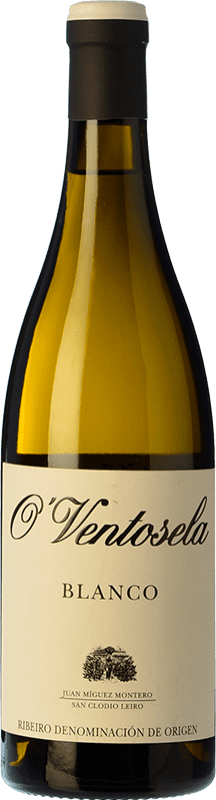 5,95 € Kostenloser Versand | Weißwein O'Ventosela Crianza — Kurze Fassreifung D.O. Ribeiro Galizien Spanien Godello, Palomino Fino, Treixadura Flasche 75 cl